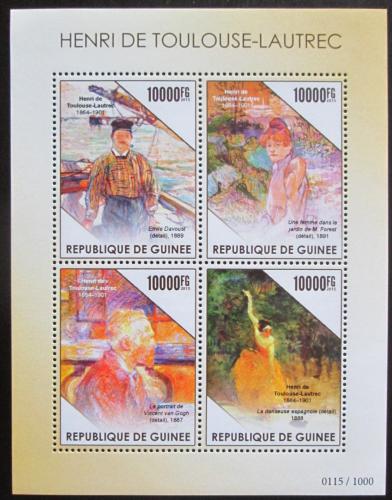 Poštové známky Guinea 2015 Umenie, Henri de Toulouse-Lautrec Mi# 11318-21 Kat 16€