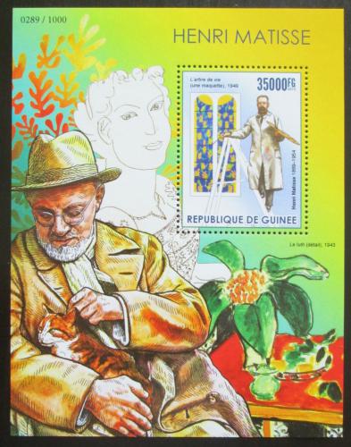 Poštová známka Guinea 2015 Umenie, Henri Matisse Mi# Block 2561 Kat 14€