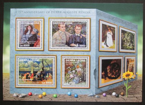Poštové známky Sierra Leone 2016 Umenie, Renoir Mi# 7338-41 Kat 11€