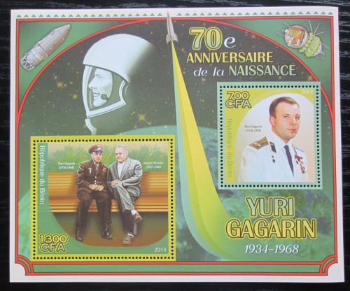 Poštové známky Benin 2014 Jurij Gagarin Mi# N/N
