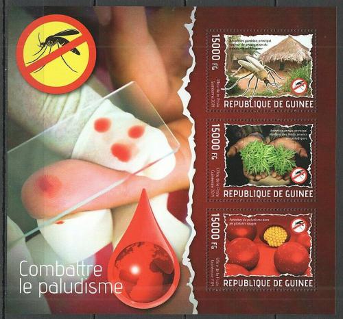 Poštové známky Guinea 2014 Boj proti malárii Mi# 10299-301 Kat 18€
