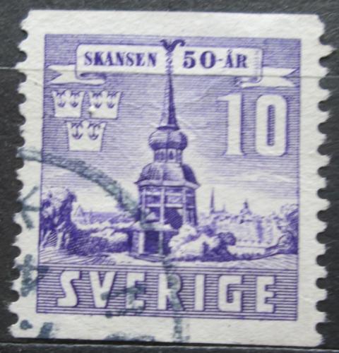 Poštová známka Švédsko 1941 Zvonice Mi# 283 A