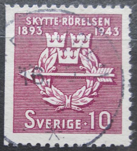 Poštová známka Švédsko 1943 Švédské èlunkové sdružení, 50. výroèie Mi# 300 Dl