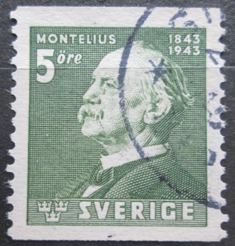 Poštová známka Švédsko 1943 Oscar Montelius, architekt Mi# 302 A