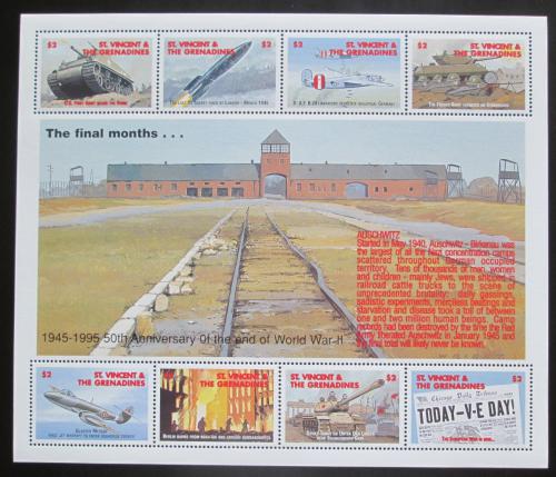 Poštové známky Svätý Vincent 1995 Konec války, 50. výroèie Mi# 3093-3100 Kat 13€
