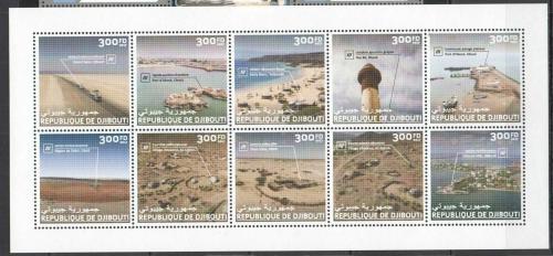 Poštové známky Džibutsko 2017 Turistické zaujímavosti TOP SET Mi# 1946-55 Kat 30€