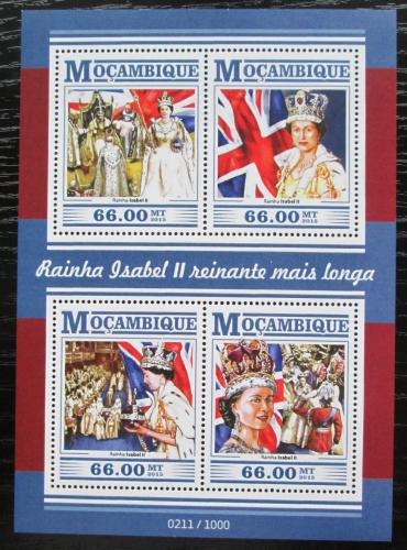 Poštové známky Mozambik 2015 Krá¾ovna Alžbeta II. Mi# 8114-17 Kat 15€