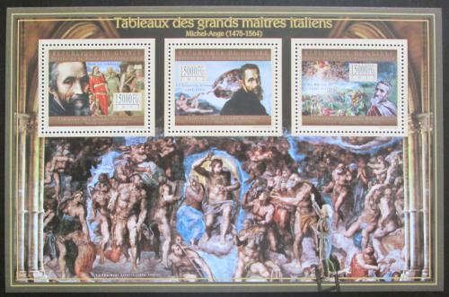 Poštové známky Guinea 2012 Umenie, Michelangelo Buonarroti Mi# 9448-50 Kat 18€