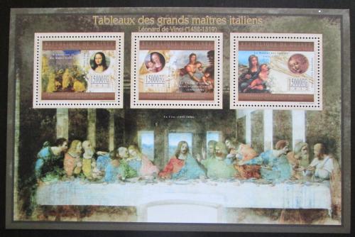 Poštové známky Guinea 2012 Umenie, Leonardo da Vinci Mi# 9654-56 Kat 18€