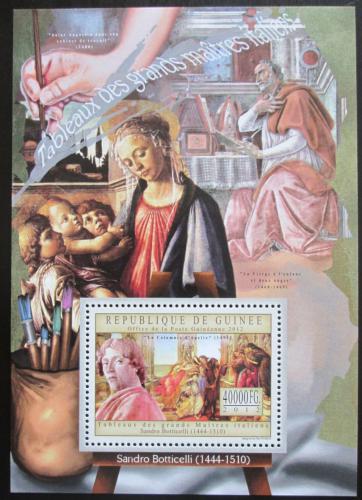 Poštová známka Guinea 2012 Umenie, Sandro Botticelli Mi# Block 2190 Kat 16€