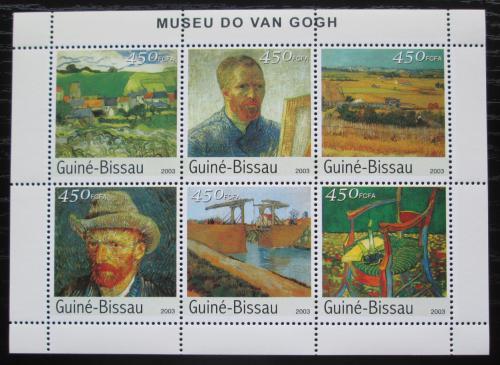 Poštové známky Guinea-Bissau 2003 Umenie, Vincent van Gogh Mi# 2688-93 Kat 10€