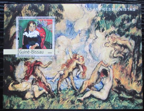 Poštová známka Guinea-Bissau 2003 Umenie, Paul Gauguin Mi# Block 416 Kat 12€ 