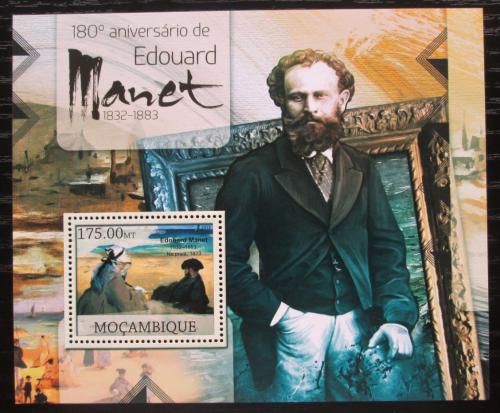 Poštová známka Mozambik 2012 Umenie, Édouard Manet Mi# Block 648 Kat 10€