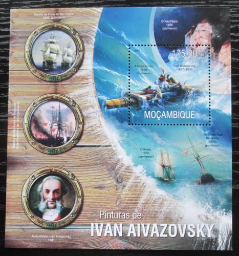 Poštová známka Mozambik 2013 Umenie, Ivan Ajvazovskij Mi# Block 791 Kat 10€