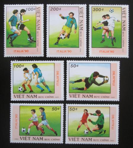 Poštové známky Vietnam 1989 MS ve futbale Mi# 2080-86