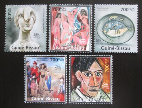 Poštové známky Guinea-Bissau 2013 Umenie, Pablo Picasso Mi# 6760-64 Kat 14€
