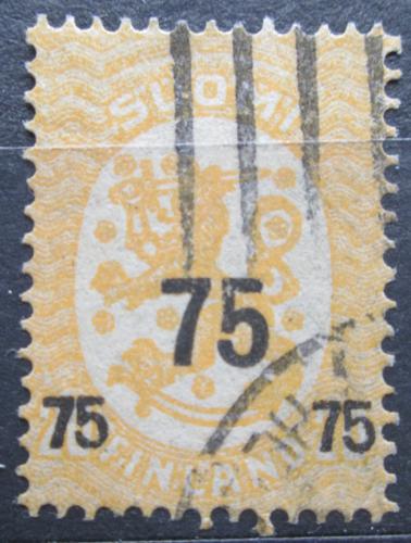 Poštová známka Fínsko 1919 Štátny znak pretlaè Mi# 106