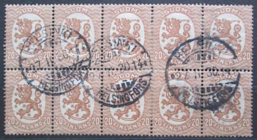 Poštové známky Fínsko 1924 Štátny znak desetiblok Mi# 75 A