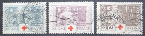 Poštové známky Fínsko 1934 Èervený kríž Mi# 184-86 Kat 9€