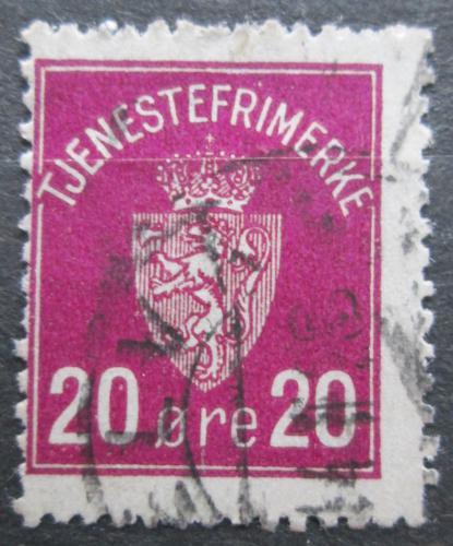 Poštová známka Nórsko 1926 Štátny znak, doplatná Mi# 4