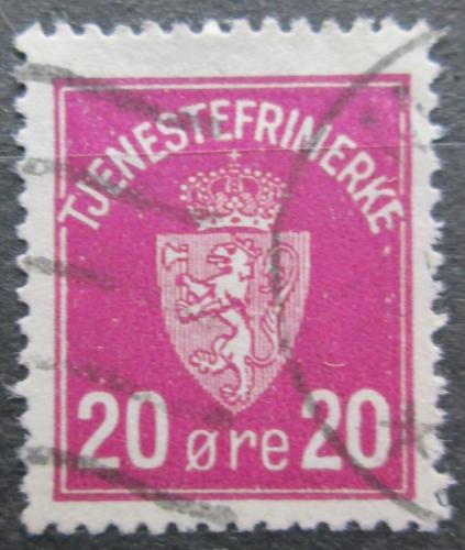Poštová známka Nórsko 1926 Štátny znak, úøední Mi# 4
