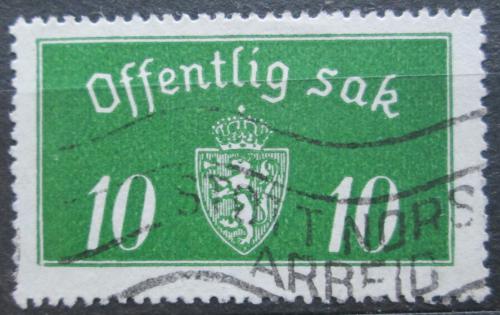 Poštová známka Nórsko 1933 Štátny znak, úøední Mi# 12 I