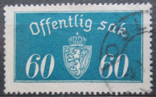 Poštová známka Nórsko 1935 Štátny znak, úøední Mi# 19 II