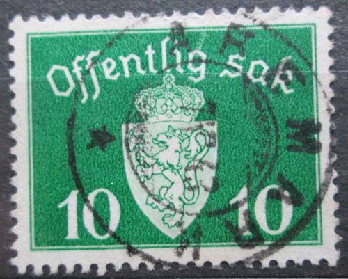 Poštová známka Nórsko 1941 Štátny znak, úøední Mi# 35