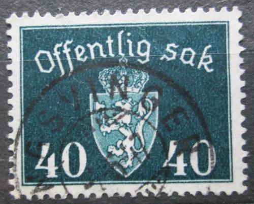 Poštová známka Nórsko 1941 Štátny znak, úøední Mi# 41