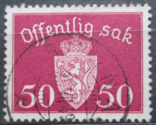 Poštová známka Nórsko 1947 Štátny znak, úøední Mi# 58
