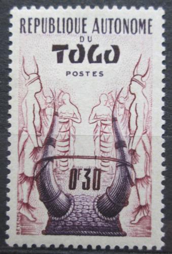 Poštová známka Togo 1957 Tradièní helma Mi# 227