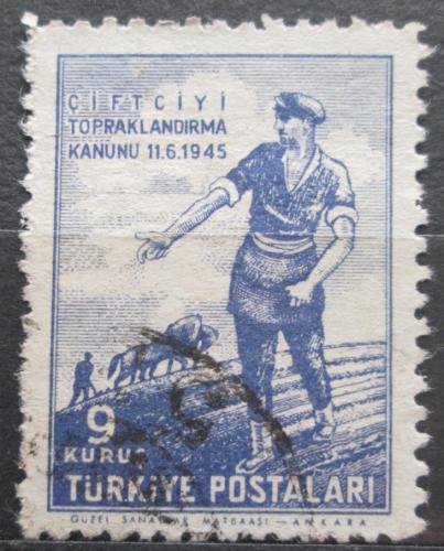 Poštová známka Turecko 1946 Rozsévaè Mi# 1182