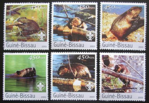 Potov znmky Guinea-Bissau 2003 Bobi Mi# 2470-75 Kat 11 - zvi obrzok
