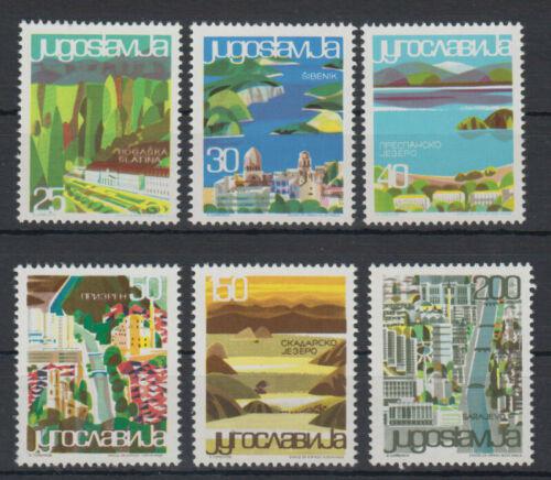 Poštové známky Juhoslávia 1965 Turistické resorty Mi# 1125-30 Kat 6€