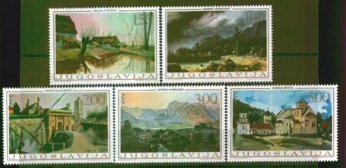 Poštové známky Juhoslávia 1968 Umenie Mi# 1298-1302