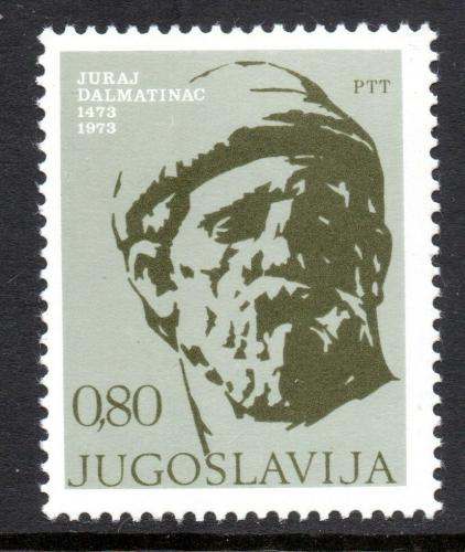 Poštová známka Juhoslávia 1973 Juraj Dalmatinac, sochaø Mi# 1522