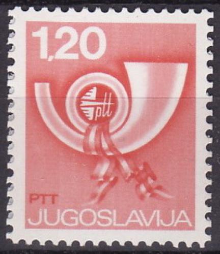 Poštová známka Juhoslávia 1974 Poštovní roh Mi# 1583