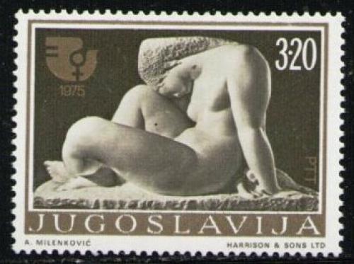 Poštová známka Juhoslávia 1975 Socha, Frano Kršiniè Mi# 1594