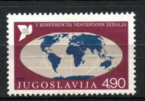 Poštová známka Juhoslávia 1976 Mapa svìta Mi# 1663