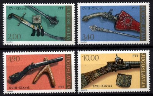 Poštové známky Juhoslávia 1979 Staré zbranì Mi# 1780-83
