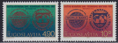 Poštové známky Juhoslávia 1979 Svìtová banka a MMF Mi# 1802-03
