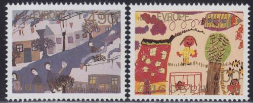 Poštové známky Juhoslávia 1979 Dìtské kresby Mi# 1804-05