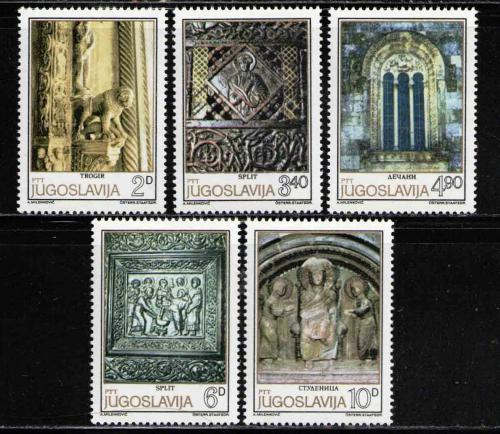 Poštové známky Juhoslávia 1979 Románské umenie Mi# 1809-13