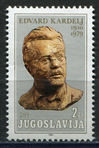 Poštová známka Juhoslávia 1980 Edvard Kardelj, politik Mi# 1819
