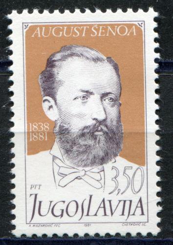 Poštovní známka Jugoslávie 1981 August Šenoa, spisovatel Mi# 1910