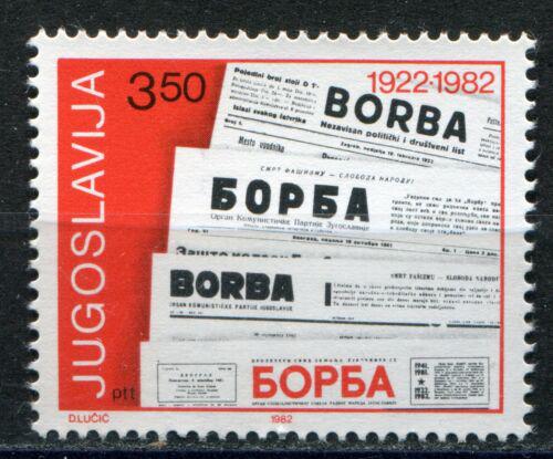 Poštová známka Juhoslávia 1982 Noviny Borba, 60. výroèie Mi# 1917