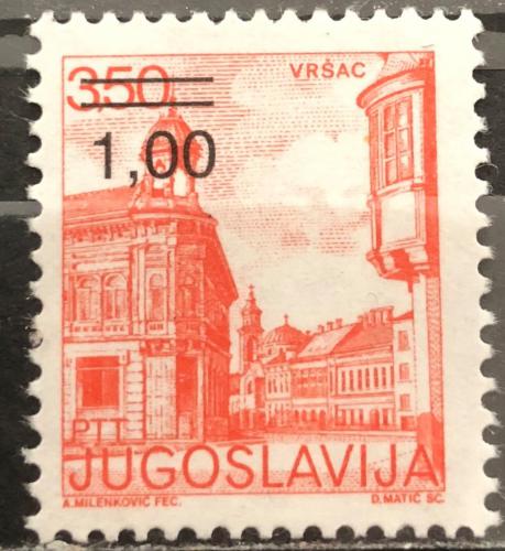 Poštová známka Juhoslávia 1983 Vršac pretlaè Mi# 1968