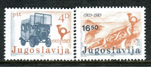 Poštové známky Juhoslávia 1983 Nezávislá pošta, 80. výroèie Mi# 1989-90