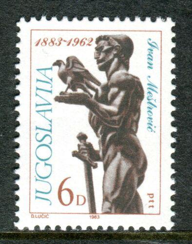 Poštová známka Juhoslávia 1983 Ivan Meštroviè, sochaø Mi# 1997