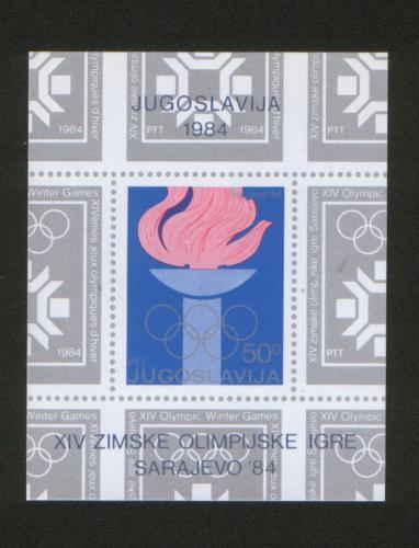 Poštová známka Juhoslávia 1984 ZOH Sarajevo Mi# Block 24